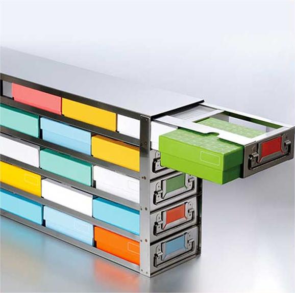 侧取式抽屉型冻存架